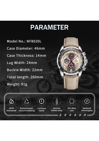 Sbbn 2022 Üst Marka Lüks Navıforce 100% Orijinal Moda Izle Erkekler Için Çok Fonksiyonlu Spor Su Geçirmez Adam Kuvars Kol Saatleri Saat (Yurt Dışından)