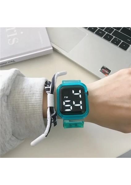 Turuncu Moda Su Geçirmez Erkek Erkek LED Dijital Kronometre Tarih Kauçuk Spor Izle Aydınlık Dijital Saat Lastik Kemer (Yurt Dışından) modelleri