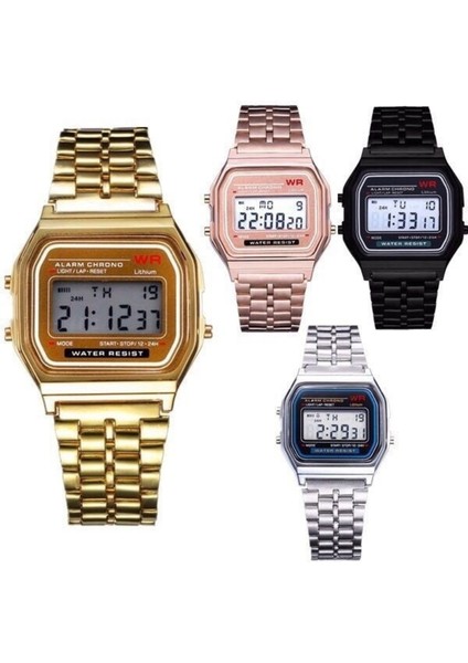 Gül Altın Lüks Erkekler Paslanmaz Çelik Dijital Askeri Armys Spor LED Su Geçirmez Kol Saati Saat Moda Kronograf Kol Saati Relogio (Yurt Dışından) fiyatları