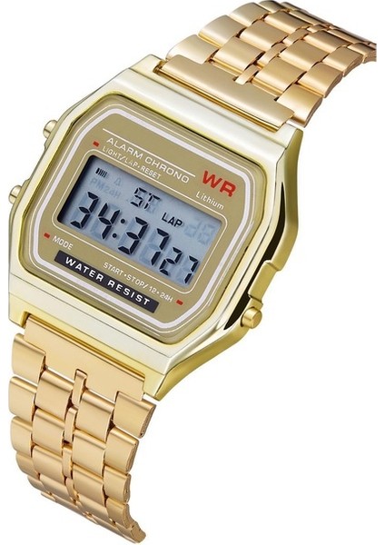 Gül Altın Lüks Erkekler Paslanmaz Çelik Dijital Askeri Armys Spor LED Su Geçirmez Kol Saati Saat Moda Kronograf Kol Saati Relogio (Yurt Dışından) modelleri