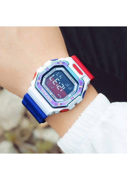 8059 Siyah Gümüş Smael Erkekler Için Dijital Saat 50 M Su Geçirmez LED Ekran Otomatik Tarih Elektronik Kol Saati Askeri Spor Saatler Erkek Часы Мужские (Yurt Dışından) indirimleri