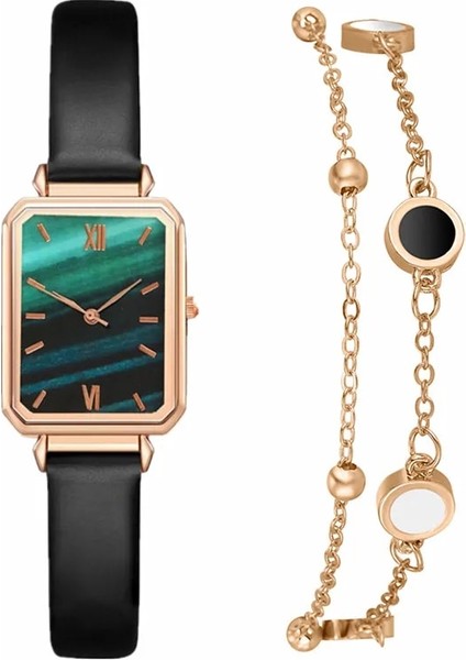 Pembe Bilezik Saatler Kadınlar Için Lüks Moda Kare Alaşım Kadran Kuvars Bayanlar Izle Elbise Saat Kadın Bilek Saatleri Zegarek Damski (Yurt Dışından) modelleri