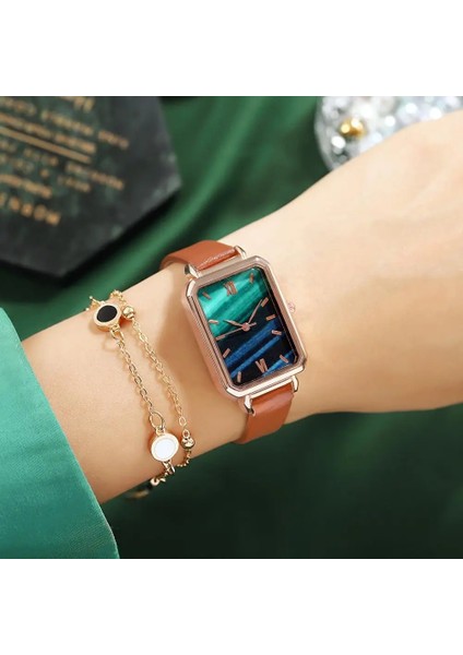 Pembe Bilezik Saatler Kadınlar Için Lüks Moda Kare Alaşım Kadran Kuvars Bayanlar Izle Elbise Saat Kadın Bilek Saatleri Zegarek Damski (Yurt Dışından) indirimleri