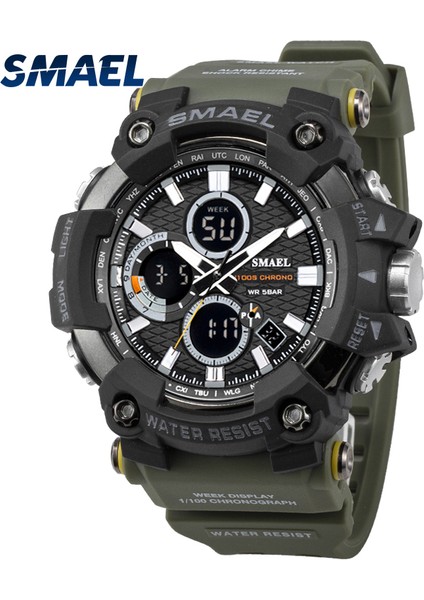 Kırmızı Erkek Saat Askeri Suya Dayanıklı Smael Rahat Spor LED Bilek Saatler Erkek Için Relogio Dijital 1802D Relogio Masculino Izle (Yurt Dışından) modelleri