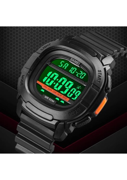 Mavi Kamuflaj Erkek Elbise Saatler Skmeı Moda LED Dijital Spor Kol Saatleri Su Geçirmez Chrono Alarm Geri Sayım Saati Relogio Montre Homme (Yurt Dışından) fırsatları