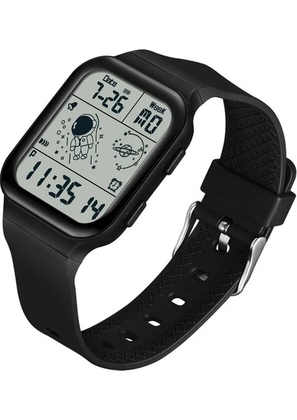 Siyah Sanda Izle Adam Spor Su Geçirmez Dijital El Saati Kronometre Kol Saati Trend Ürünleri Askeri Erkekler Taktik Orijinal Izle (Yurt Dışından)