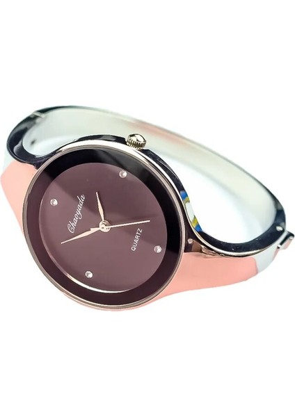 Gümüş Siyah Reloj Mujer Moda Kadın Saatler Marka Saat Kadın Bilezik Izle Bayan Kuvars Kol Saati Kadın Relogio Feminino Montre Femme (Yurt Dışından)