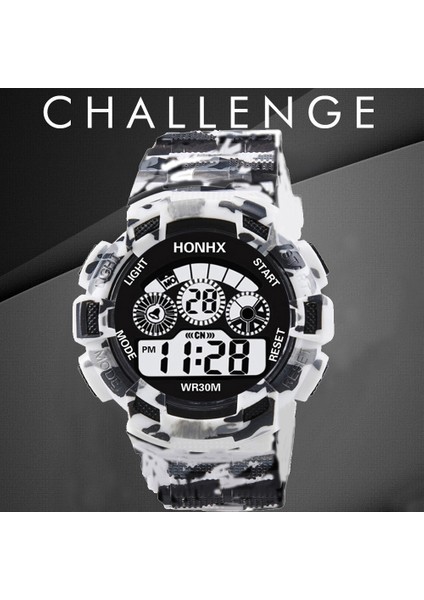 Sarı 3 Erkek Askeri Ordu Saati Spor LED Elektronik Saat Erkekler Için Spor Çalar Saat Çok Fonksiyonlu Kol Saati Saat Montre Homme (Yurt Dışından) fırsatları