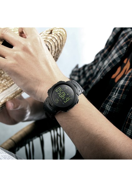 Yeşil Skmeı Bluetooth Kalori Pedometre Akıllı Izle Erkekler Için LED Su Şok Geçirmez Saat Çok Fonksiyonlu Elektronik Dijital Saatler Spor (Yurt Dışından)