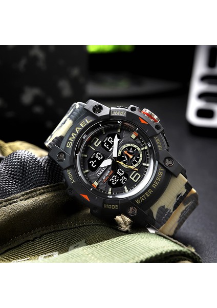 Canmouflage Sıyah Smael Sportif Izle Erkekler Için Su Geçirmez Kronograf Alarm Hesap Makinesi Saat Rahat Hediyeler Fikirleri Erkek Reloj Hombre 8007 (Yurt Dışından) fırsatları