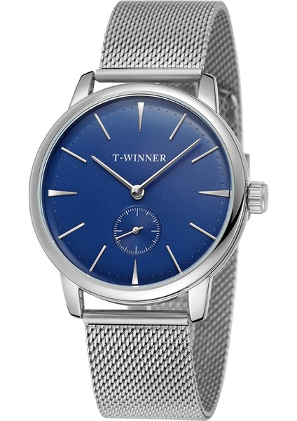 F T-Kazanan Basit Hava Şeridi Tırnak Ölçeği Boyut Halkası Mekanik Saat Siyah Altın Dairesel Saat Çelik Kayış Saat (Yurt Dışından)