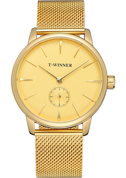 F T-Kazanan Basit Hava Şeridi Tırnak Ölçeği Boyut Halkası Mekanik Saat Siyah Altın Dairesel Saat Çelik Kayış Saat (Yurt Dışından) modelleri