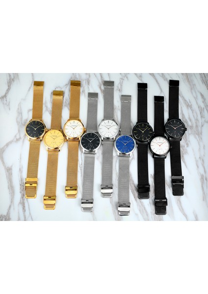 F T-Kazanan Basit Hava Şeridi Tırnak Ölçeği Boyut Halkası Mekanik Saat Siyah Altın Dairesel Saat Çelik Kayış Saat (Yurt Dışından) fırsatları