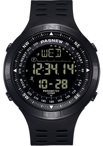 01 Pasnew Üst Marka Izle Erkekler Spor Saatler LCD Dijital Elektronik Kol Saatleri 50 M Su Geçirmez Yüzme Izle Relogios Masculino (Yurt Dışından)