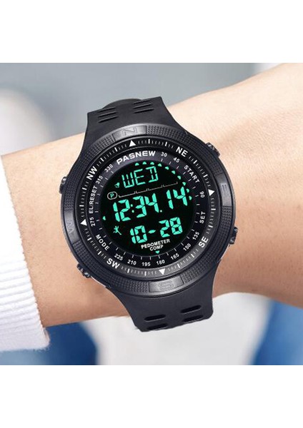 01 Pasnew Üst Marka Izle Erkekler Spor Saatler LCD Dijital Elektronik Kol Saatleri 50 M Su Geçirmez Yüzme Izle Relogios Masculino (Yurt Dışından)