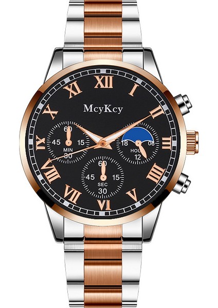 Gül Siyahı Lüks Iş Izle Erkekler Için Relogio Masculino Erkek Su Geçirmez Saatler Paslanmaz Kuvars Kol Saatleri Reloj Hombre Часы Мужские (Yurt Dışından)