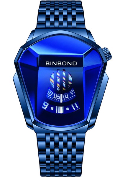Style 9 Binbond En Moda Erkek Saat, Büyük Saat Stili, Motosiklet Konsepti, Iş Tarzı, Su Geçirmez Saat, Siyah Teknoloji Saat (Yurt Dışından)
