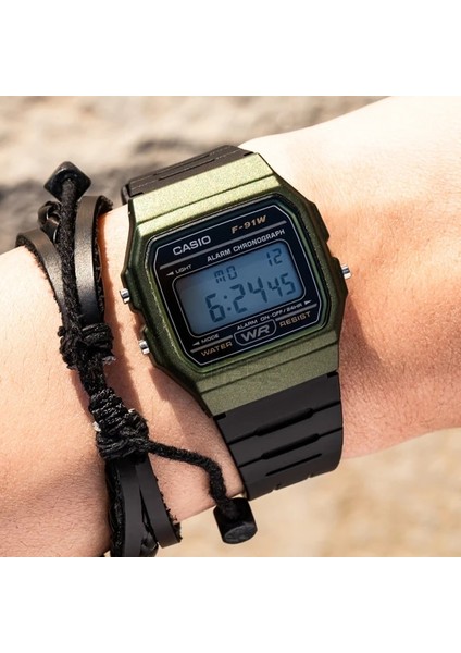 F-91WM-3A Casio Izle Erkekler Üst Lüks Set Askeri LED Relogio Dijital Saat Spor Su Geçirmez Kuvars Erkek Saati Nötr Saatler F91W Serisi (Yurt Dışından)