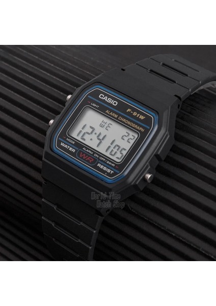 F-91WM-3A Casio Izle Erkekler Üst Lüks Set Askeri LED Relogio Dijital Saat Spor Su Geçirmez Kuvars Erkek Saati Nötr Saatler F91W Serisi (Yurt Dışından)