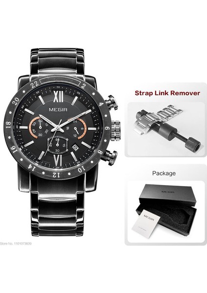 Black-Box-T Megır Erkekler Için Sıcak Marka Kuvars Saatler Adamın Iş Beyaz Kol Saati Moda Üç Gözlü Su Geçirmez Aydınlık Saat Erkek Için (Yurt Dışından)