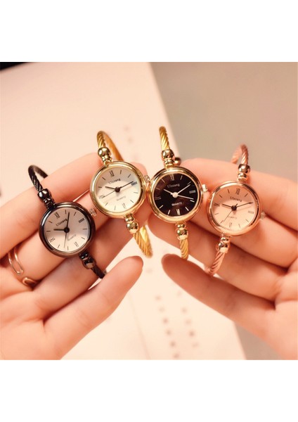 Gd1 Bileklik Bilezik Saatler Kadınlar Için Elbise Retro Kuvars Saat Kol Saatleri Bayanlar Bilek Garantili Relojes Mujer Zegarek Damski (Yurt Dışından) fiyatları