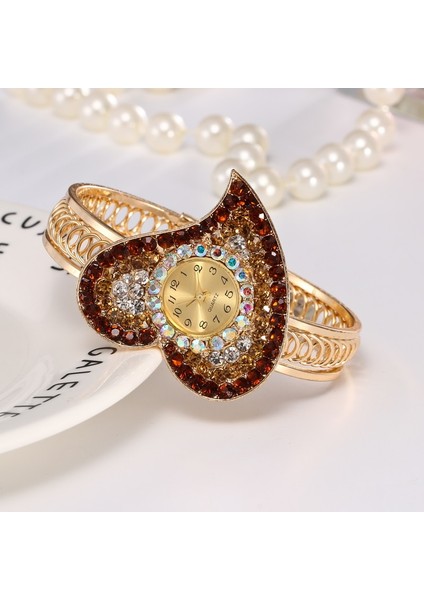 Mor Shsby Kadınlar Takı Saatler Casual Bilezik Izle Bayan Kalp Relogio Rhinestone Analog Kuvars Izle Saat Kadın Montre Femme (Yurt Dışından) modelleri