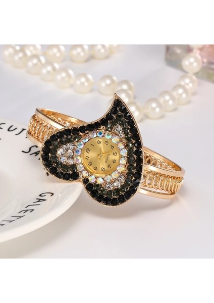 Mor Shsby Kadınlar Takı Saatler Casual Bilezik Izle Bayan Kalp Relogio Rhinestone Analog Kuvars Izle Saat Kadın Montre Femme (Yurt Dışından) fırsatları