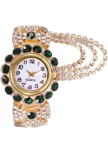 C Alaşım Kadın Kuvars Kol Saatleri Yaratıcı Saçak Bilezik Izle Saatler Kadın Moda Yuvarlak Saat 2021 Altın Orologio Donna # S3 (Yurt Dışından)