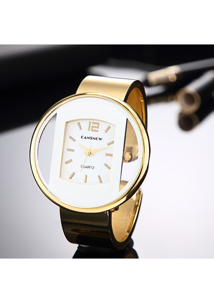 Gümüş Beyaz Yeni Moda Kadın Bilezik Izle Lüks Marka Gümüş Altın Kuvars Kol Saati Saat Bayanlar Elbise Relógio Montre Femme Reloj Mujer (Yurt Dışından) fırsatları