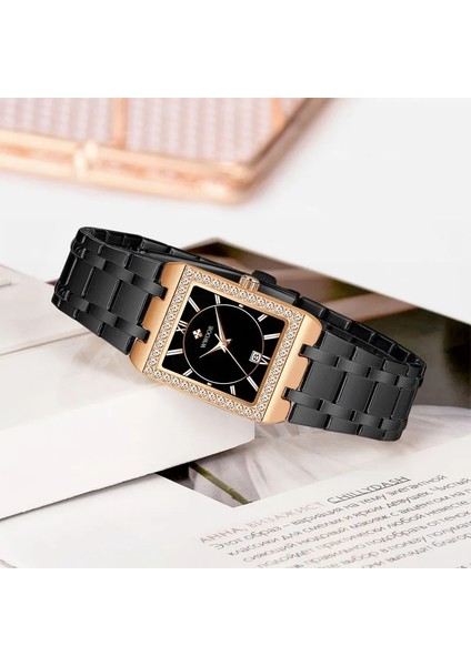 Gümüş 2022 Wwoor Moda Izle Kadınlar Için Lüks Marka Bayan Kuvars Elmas Izle Küçük Kadran Takvim Bilezik Izle Kadın Montre Femme (Yurt Dışından) fırsatları