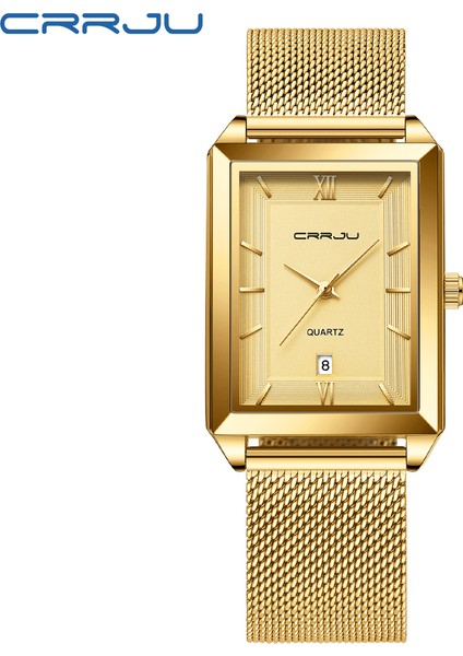 Siyah Altın Kutu Crrju Altın Izle Kadın Saatler Bayanlar Yaratıcı Çelik Kadın Bilezik Saatler Kadın Saat Relogio Feminino Montre Femme (Yurt Dışından)