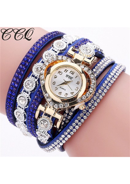 E Bayanlar Moda Kahverengi Saatler Ccq Kadınlar Vintage Lüks Elmas Kristal Bilezik Izle Mini Arama Analog Kuvars Kol Saati (Yurt Dışından) fırsatları