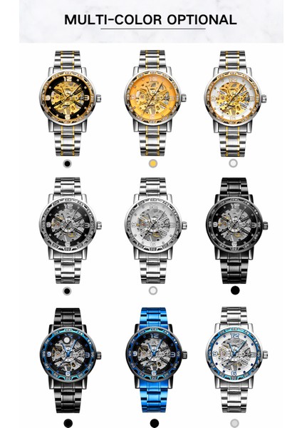 06 Forsınıng Avrupa ve Amerikan Basit Rüzgar Aydınlık Mekanik Saat Içi Boş Yuvarlak Siyah Çelik Şerit Izle Erkek Mekanik Saat (Yurt Dışından) fiyatları