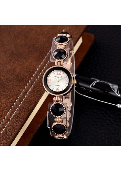 Gümüş Moda Gül Altın Izle Kadın Saatler Kişilik Alaşım Kadın Bilezik Saatler Göz Alıcı Bayanlar Kuvars Kol Saati Kadın Saat (Yurt Dışından) fiyatları