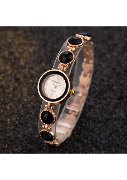 Gümüş Moda Gül Altın Izle Kadın Saatler Kişilik Alaşım Kadın Bilezik Saatler Göz Alıcı Bayanlar Kuvars Kol Saati Kadın Saat (Yurt Dışından) indirimleri