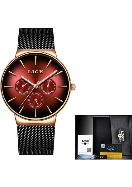 Kırmızı Lıge Yeni Altın Izle Kadın Saatler Bayanlar Yaratıcı Örgü Kemer Kadın Bilezik Saatler Kadın Su Geçirmez Saat Relogio Feminino (Yurt Dışından)