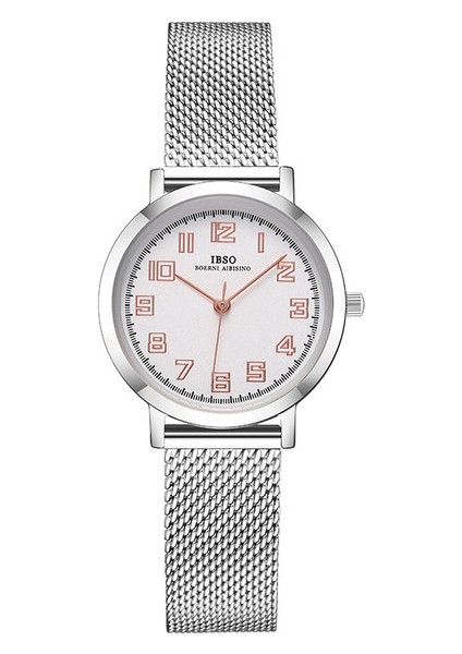 B3623B-WE-SR-SS Ibso Kadın Bilezik Izle Moda Cenevre Tasarımcı Japonya Kuvars Şerit Paslanmaz Çelik Kadın Hediye Kol Saatleri Relogio Feminino (Yurt Dışından)