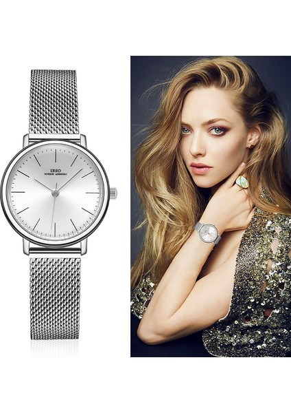 B3623B-WE-SR-SS Ibso Kadın Bilezik Izle Moda Cenevre Tasarımcı Japonya Kuvars Şerit Paslanmaz Çelik Kadın Hediye Kol Saatleri Relogio Feminino (Yurt Dışından) fiyatları