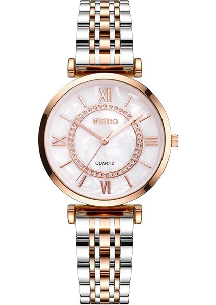 Model 1 Gümüş Lüks Kristal Kadın Bilezik Saatler Üst Marka Moda Elmas Bayanlar Kuvars Izle Çelik Kadın Kol Saati Montre Femme Relogio (Yurt Dışından)