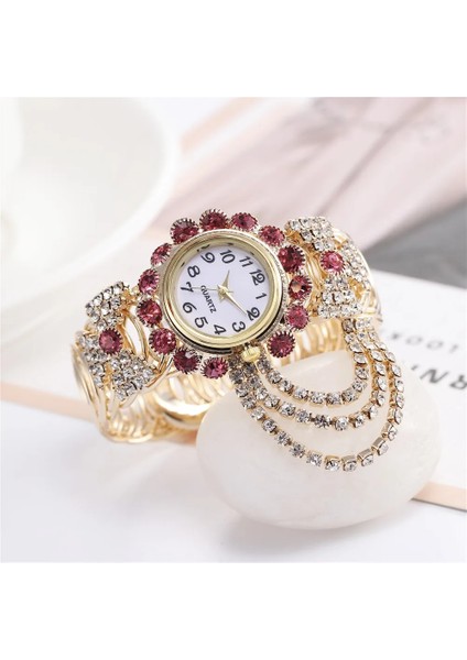 E Alaşım Kadın Kuvars Kol Saatleri Yaratıcı Saçak Bilezik Izle Saatler Kadın Moda Yuvarlak Saat 2021 Altın Orologio Donna # S3 (Yurt Dışından) fırsatları