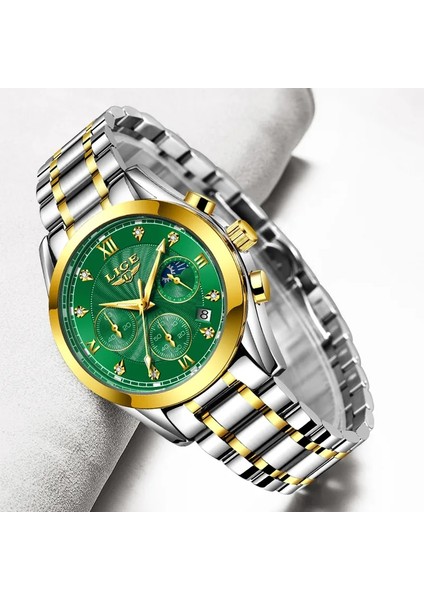 Gümüş Siyah Lıge 2021 Yeni Altın Izle Kadın Saatler Bayanlar Yaratıcı Çelik Kadın Bilezik Saatler Kadın Su Geçirmez Saat Relogio Feminino (Yurt Dışından) modelleri