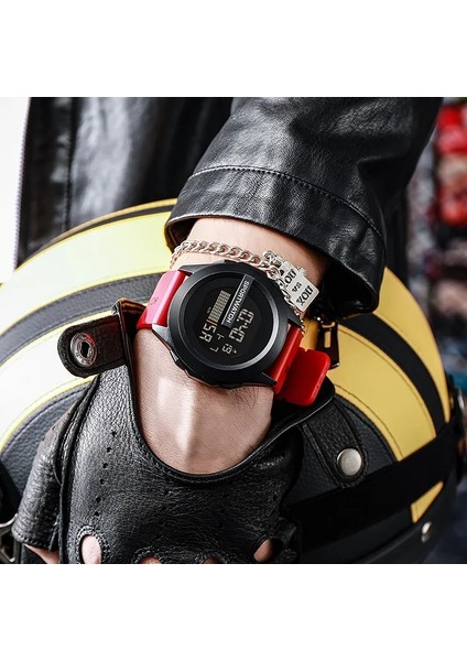 1-Red Spor Saat Moda Dijital Erkek Saatler Büyük Kadran Su Geçirmez Aydınlık Elektronik Saat Askeri Erkek Saatler Çocuklar Için LED Saat (Yurt Dışından) modelleri