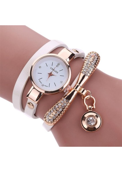 Bej 2019 Kadın Saatler Moda Rahat Bilezik Izle Kadın Relogio Deri Taklidi Analog Kuvars Izle Saat Kadın Montre Femme (Yurt Dışından) modelleri