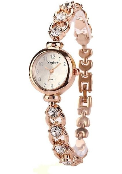 A-Gd Izle Gül Altın Gümüş Moda Kızlar Quartz Saat Lüks Kadın Saatler Bilezik Izle Bayanlar Kristal Kol Saati 2022 Relogio Feminino (Yurt Dışından)