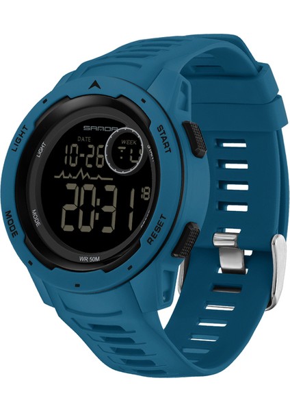 Mavi Sanda Marka Erkek Spor Saatler Moda Chronos Geri Sayım Su Geçirmez LED Dijital Saat Adam Askeri Kol Saati Relogio Masculino (Yurt Dışından)