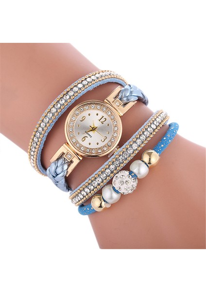 F Relogio Bilezik Saatler Kadın Wrap Etrafında Moda Bilezik Moda Elbise Bayanlar Kadının Kol Saati Relojes Mujer Saat Hediye Için (Yurt Dışından)
