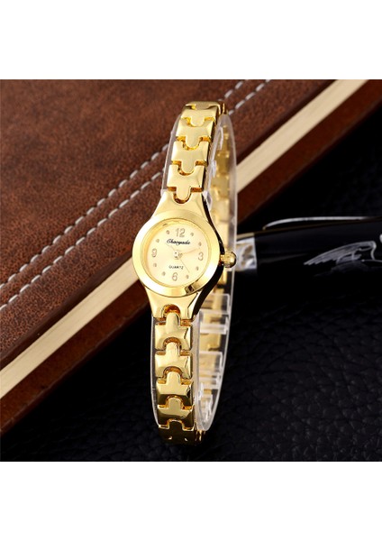 Altın 5 Üst Marka Kuvars Izle Hodinky Kadın Altın Bilezik Saatler Gündelik Elbise Çelik Ceasuri Kadın Kol Saati Relogio Feminino (Yurt Dışından) fiyatları