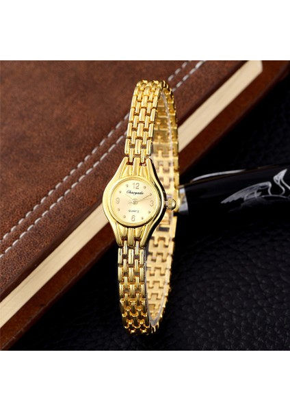 Altın 5 Üst Marka Kuvars Izle Hodinky Kadın Altın Bilezik Saatler Gündelik Elbise Çelik Ceasuri Kadın Kol Saati Relogio Feminino (Yurt Dışından) indirimleri