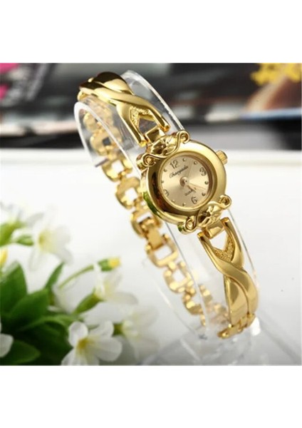 04105 Kadın Bilezik Saat Mujer Altın Relojes Küçük Kadran Kuvars Eğlence Izle Popüler Kol Saati Saat Kadın Bayanlar Zarif Saatler (Yurt Dışından)