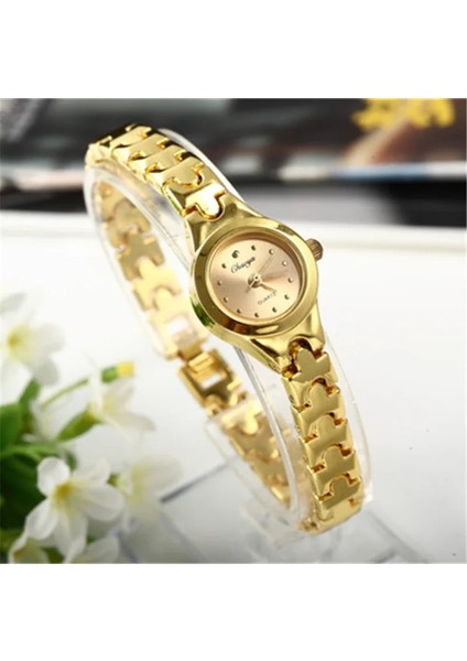 04105 Kadın Bilezik Saat Mujer Altın Relojes Küçük Kadran Kuvars Eğlence Izle Popüler Kol Saati Saat Kadın Bayanlar Zarif Saatler (Yurt Dışından)